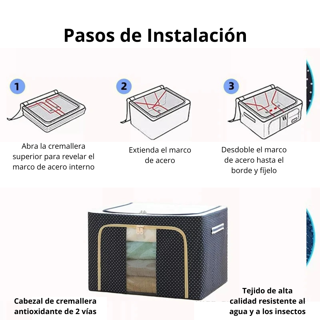 CAJA ORGANIZADORA PLEGABLE x 2 PZAS