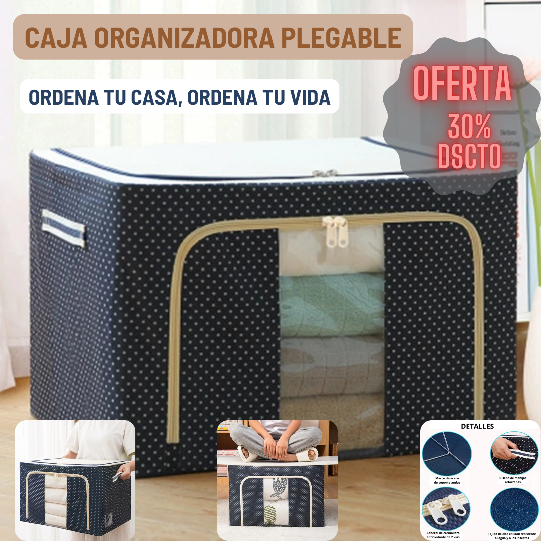 CAJA ORGANIZADORA PLEGABLE x 2 PZAS