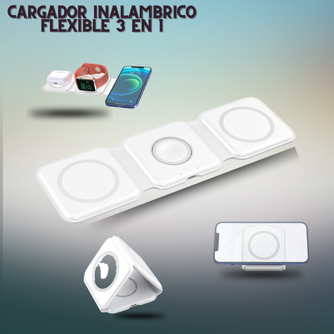 Cargador Magnético Plegable 3 en 1